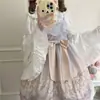 Em Estoque Gola Original Lolita para Boneca Manga Curta Patchwork Manga Princesa Manga Longa Camisa Top Feminino