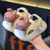 Chinelos Infantis, Tamancos de Verão para Família, Chinelos Antiderrapantes de EVA com Solado Macio para Meninos e Meninas, Sandálias com Biqueira de Urso e Coelho