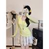 3626 # Estilo Verão Sexy Estilo Puro Desejo Design Justo Levemente Transparente Decote V Manga Longa Proteção Solar Blusa Camiseta Top