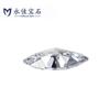 Yongjia Pedra Preciosa 2 Premium Fundo Branco Transparente Zircônia Marquise Pedra Artificial Sintética Pedra Solta para DIY Anel Acessórios para Rosto Zircônia Irregular