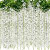 Guirnalda de Flores de Glicinia Artificial Más Vendida de Amazon para Decoración de Bodas Enredadera de Flores Falsas al por Mayor Enredadera de Flores Artificiales