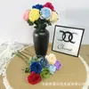 Flor artificial de rosa con diamante único adornos para el hogar sala de estar alto sentido decoración de arreglo floral para auditorio de bodas fabricantes al por mayor