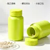 Source Ch Supplies Garrafas Plásticas Semi-Flip-Top de 120ml, Frascos para Comprimidos, Frascos Alimentícios para Balas Prensadas, Frascos Redondos para Animais de Estimação
