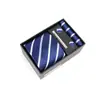 Caja de Regalo para Corbata Ropa Formal para Hombre Negocios de Gama Alta Boda Festividad Corbata de Seda de Poliéster Hecha a Mano de Gama Alta Corbata Personalizada para Hombre