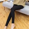 Leggings Modales Ropa Exterior para Mujer Otoño e Invierno Terciopelo Grueso Talla Extra Grande Nueve Puntos Cintura Alta Adelgazantes Cálidos