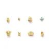 Jingde Jewelry Banhado a Cobre Ouro 24K Retenção Forte de Cor Contas Acessórios para Joias DIY Acessórios de Pulseira Semi-Acabados Fábrica Atacado