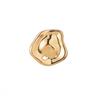 Broche Vintage Irregular con Ondas de Agua Estilo Francés en Oro y Plata, Broche Pin de Traje Versátil de Nicho de Lujo Ligero