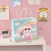Estilo ins Niña Linda Bolsa de Regalo Portátil para Compras Pequeña Estudiante Mini Bolsa de Empaque de Papel para Regalo de Cumpleaños