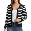 Cárdigan corto de punto fino para primavera y otoño, nuevo diseño de moda, con volantes, cuello en V, manga de tres cuartos, transfronterizo de Amazon