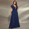 Amazon Europa y Estados Unidos vestido de noche transfronterizo cintura encaje V profundo sexy ajustado vestido talla grande ropa de mujer