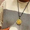 Colgante Jindian Estilo Mismo Fa Sha Antiguo Jinfu ante tus ojos Carácter Fu Clásico Accesorio Giratorio DIY Collar