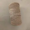Corda de cânhamo Corda de amarração Tecelagem manual DIY Fio de cânhamo Corda de cabo de guerra Arranhador para gatos Enrolamento de corda fina de cânhamo Corda de cânhamo Corda Decoração