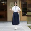 Uniforme de Clase de Graduación Lobo de Beijiang, Uniforme de Desempeño Coral para Estudiantes de Secundaria y Preparatoria, Conjunto Coral para Reunión Deportiva, Uniforme Escolar de Camisa Blanca