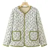 Moda de Invierno Casual Abrigo de Algodón Estilo Sencillo Mamá para Mujer Chaqueta Europea de Terciopelo de Algodón en Stock para el Viaje Diario