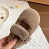 Zapatos Peludos para Niñas Modelo Nuevo 2026 para Uso en Exteriores, Mocasines Cálidos para Bebé, Zapatos de Algodón con Forro de Felpa Antideslizantes de Suela Suave para Niños en Invierno