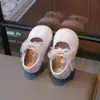 Sapatos de Couro de Princesa Meninas 2026 Primavera Novo Estilo Sapatos de Princesa para Meninas Infantil Laço Meninas Brilhante Versátil