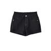Shorts de Mezclilla Ajustados de Tiro Alto para Levantar Cadera Estilo Puro Deseo Reductores de Edad Chica Caliente Verano 2025 con Moño