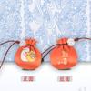 Saquito Personalizado Exquisito de Bolas de Oración para Protección, Amuleto Bordado de Estilo Nacional Inspirado en Zen, Mini Saquito de Incienso Portátil, Bolsa de la Suerte