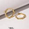 Pendientes de plata de ley 925 con forma de nudo y circonitas bañadas en oro de 18 quilates, con forma de trampa para la oreja, para mujer.