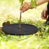 Manta Redonda para Ervas Daninhas Respirável Permeável à Água Tecido Não Tecido Pano para Controle de Ervas Daninhas de Jardinagem Cobertura de Solo Durável Filme para Controle de Ervas Daninhas Tecido de Sombreamento