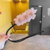 Rizador de cabello elegante con moño de bola de Corea del Sur, estilo de trenza retro elegante con flor de perla, celebridad de internet, flor perezosa, soporte