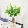 Hoja de Helecho de 7 Púas 35 Mallas Hoja Persa Hierba Barba de Dragón Planta Artificial Decoración de Exhibición de Escritorio Plantas de Helecho