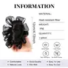 Pinza de nube de gipsófila para moño de pelo postizo para mujer, peinado de moño bajo, moño de pelo postizo, peinado de moño postizo