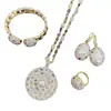 Nuevo Conjunto de Collar Medieval de Perla Barroca y Turmalina Lujo Accesible Nicho Suministro en Vivo Joyería Personalizada Conjunto de Cuatro Piezas