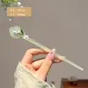 Pasador de Flor de Lirio del Valle Súper Hada para Mujer, Pasador de Verano en la Parte Trasera de la Cabeza, Estilo Antiguo Simple con Tocado de Pasador para Cheongsam y Dinastía Han