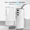 Aplicable a S24ULTRA protector de cuatro esquinas S24 carcasa con purpurina S24PLUS carcasa de alta permeabilidad de grado militar resistente a caídas modelo de comercio exterior