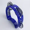 Campana de Flor de Plástico Personalizada Anillo de Cuatro Campanas Orff Azul Campana de Mano Juguete Educativo para Niños Campana de Mano KTV