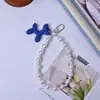 Funda para Teléfono Móvil Perro Burbuja Cadena para Colgar Llavero de Cuentas DIY Colgante Cadena de Mano Antiperdida Accesorios Versátiles Nicho para Mujer