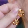 Fivela de orelha de diamante dourado super flash durian fashion cyber celebridade elegante brincos leves luxo brincos personalizados de alta qualidade para mulheres