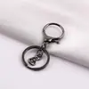 Cadena de Cuatro Secciones Dragón Redondo Transfronterizo con Hebilla de Figura de Ocho Anillo Plano Juego de Tres Piezas Llavero Muñeco de Juguete DIY Accesorio de Hebilla para Colgar