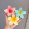 Nueva horquilla de flor de color dopamina de playa de verano transfronteriza, clip de flor de huevo de color degradado, temperamento, clip de tiburón