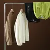 Tela de Ante con Textura de Cuadros de Maíz Otoño Deportes al Aire Libre Forro Polar Holgado Color Liso Casual Cuello Redondo 10094