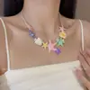 Colar de Estrela-do-Mar e Concha Coloridos Novo Europeu e Americano Estilo Férias de Verão na Praia para Mulheres Corrente de Clavícula Doce e Cool Sexy Personalizada