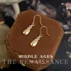 Brincos Vintage de Zircônia em Forma de Gota Estilo Meio do Século Moda para o Trabalho Estilo Simples Brincos de Luxo Leve