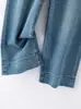 Jeans Azules Cortos para Mujer, Nuevo Estilo Primavera 2026, Elástico en Cuatro Direcciones, Moda Petite, Pantalones Estrechos de Pierna Recta