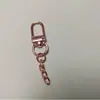 Fivela de Porta de Liga de Zinco com Corrente Acabamento Fino Fivela de Cachorro Mochila para Pet Fivela Universal Acessórios Chaveiro Rotativo