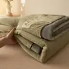 Manta de vellón de leche, manta multifuncional engrosada, manta para siesta en la oficina, manta para cubrir sofá de dormitorio, adecuada para todas las estaciones y habitaciones con aire acondicionado