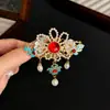 Flores Balançando ao VentoNovo Grampo de Cabelo Longo com Franjas Florais Estilo Chinês, Presilha Lateral para Franja para Mulheres, Acessório Retro Hanfu, Ornamento de Cabelo