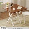 Mesa Pequeña Mesa Plegable Hogar Apartamento Pequeño Mesa de Comedor Sencilla Casa de Alquiler Exterior Puesto Portátil Comedor Mesa Cuadrada