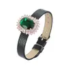 Popular Pulsera de Estilo Cinturón con Zirconia en Forma de Huevo de Gama Alta de Amazon, Moderna y Versátil, Exquisita Pulsera para Mujer