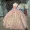 Vestido de Gala Rosa Brillante Estilo Hada Ceremonia de Mayoría de Edad 2026 Nuevo Estilo Tirantes Finos Lentejuelas Vestido de Gala Tul Fiesta Vestido de Noche