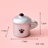 Novo estilo pastoral fresco cena de acampamento de filhote de cachorro artesanato em resina feito à mão para decoração de carro e mesa
