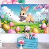 Amazon Decoración de Pascua Tela de Fondo Conejo Fiesta de Carnaval Decoración Arreglo Pancarta de Fondo de Huevo de Pascua