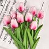 Tulipa Flor Artificial Transfronteiriça Casamento Casa Hotel Decoração Decoração Suave Mini Pu Toque Flor Falsa Planta Artificial