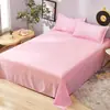 Sábana de una sola pieza, amigable con la piel, tela cepillada, adecuada para camas individuales o dobles, universal para todas las estaciones, funda de almohada para dormitorio de estudiantes, venta al por mayor de fábrica