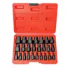 Conjunto de 14 Peças de Extratores de Porca de Perfil Alto, Soquete de Dente Invertido, Soquete Deslizante, Extrator de Porca Danificada